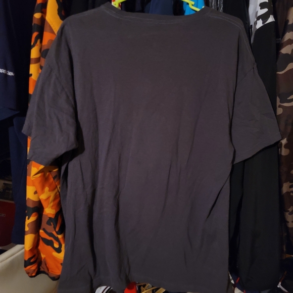 Gray Graphic T-Shirt with Bold Print - Picture 4 of 4